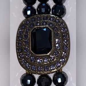 Heidi Daus Bracelet with beautiful  Sapphire rhinestones